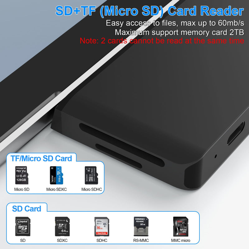 Surface Pro 9/Pro 11 Hub Docking Station with 4K HDMI, Thunerbolt 4(8K Video+40Gbps+100W Power), 100M Ethernet, USB3.0, SD TF Card Slot, 3.5mm Audio, Triple Display for Surface Pro 9/Pro X Accessories For Surface Pro 9/X/10/11 with Ethernet