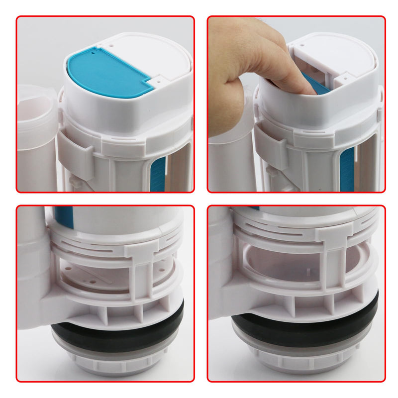 T Tulead Toilet Dual Flush Valve Toilet Repair Parts 11.4-Inch Height, for Two-Piece Toilet 11.4 inches
