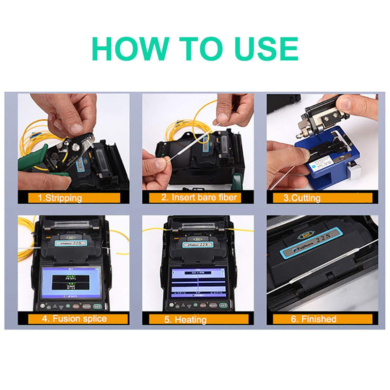 Fiber Optic Fusion Splice Protection Sleeve 1000pcs,Come with Box(Recovered Dia.2.4mm,60mm) OD2.4mm 60mm(L)