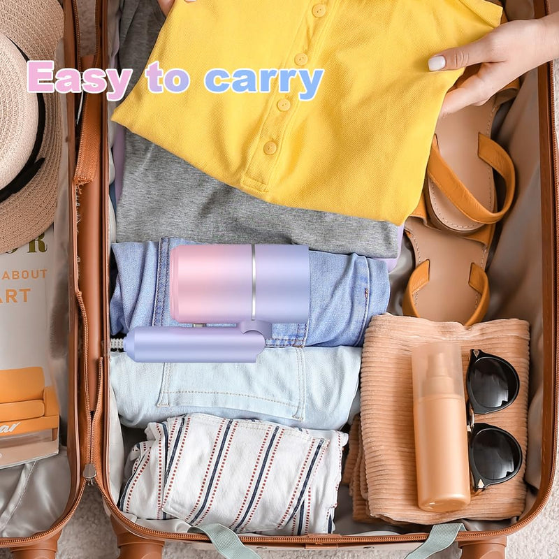 Travel Hair Dryer, Hair Dryer, Fast Drying Ionic Hairdryer with Hot and Cold Button, Small Hair Blow Dryer with 1 Concentrator, Fast Drying Blow Dryer for Home, Travel, Salon (Gradient Colour) Gradient Colour