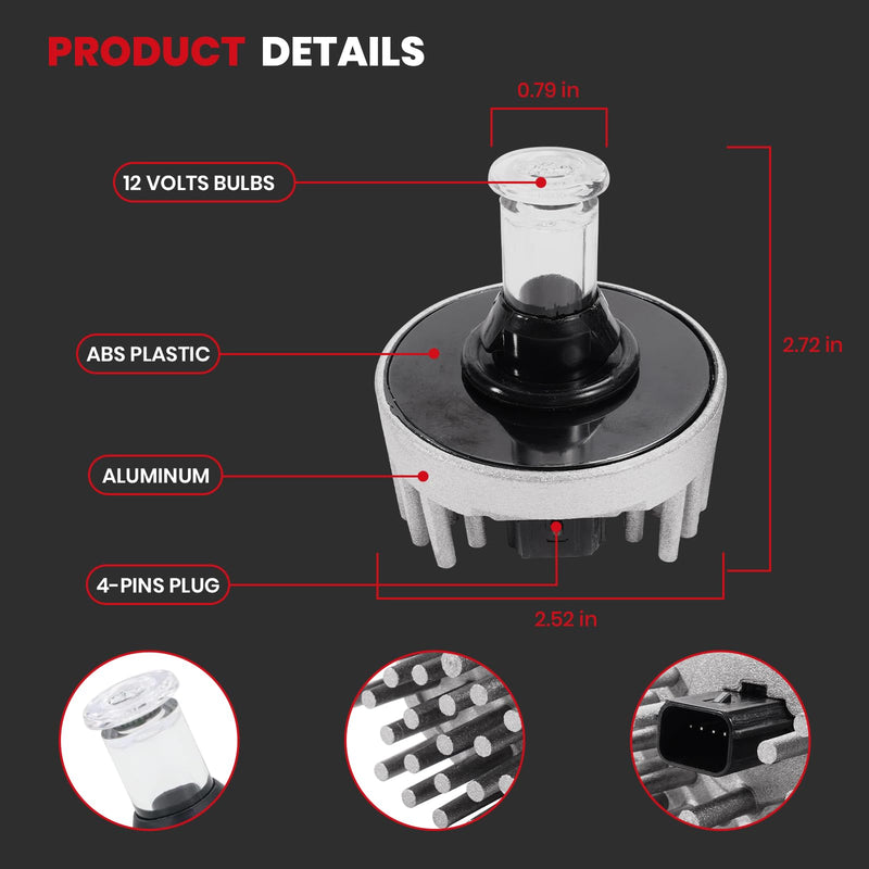 Tail Light Bulb fits for GMC Acadia 2013 2014 2015 2016 2017 Brake Light Bulb - 13582912 1-PCS