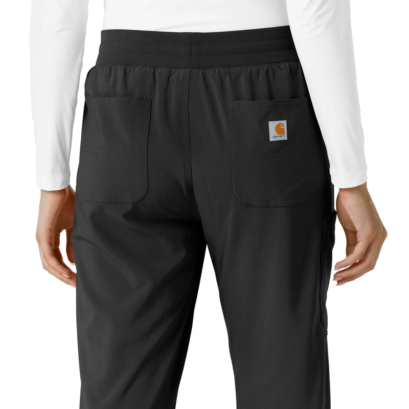 Carhartt Scrubs for Women Force Cross-Flex Boot Cut Pants, with 6 Pockets Medium Black