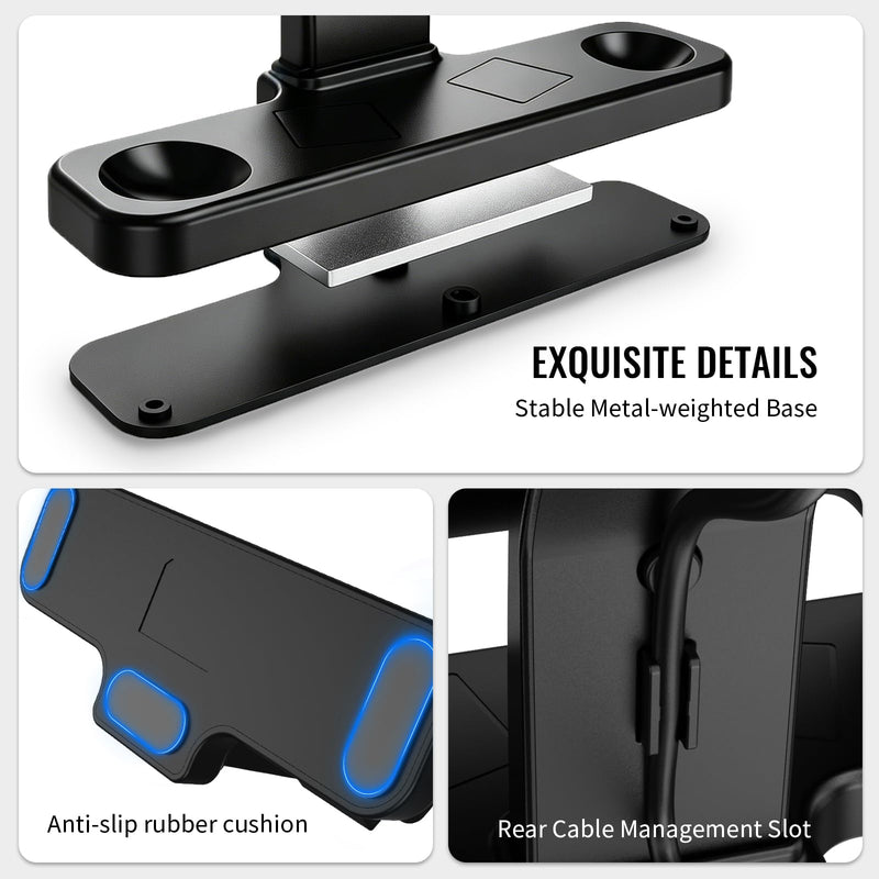 Desktop Charing Stand for Steam Controller 2 (2026) | Steam Controller 2 Holder Base,Cable Management,Puck Support and Anti-Slip Silicone Pad