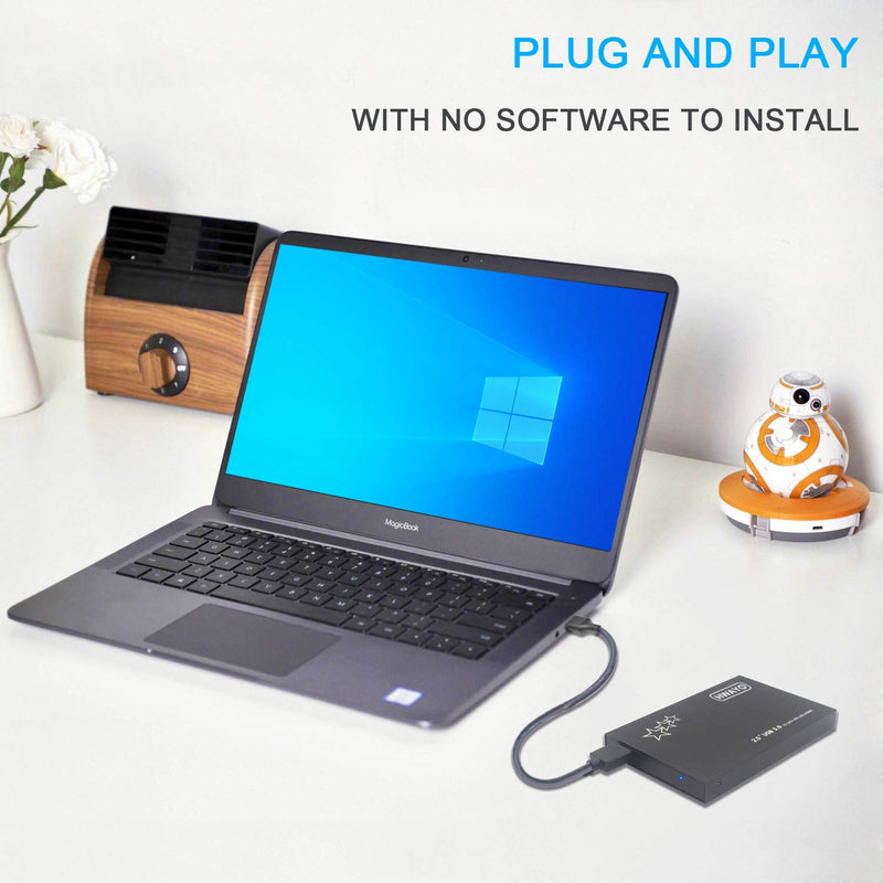 750GB External Hard Drive Portable 2.5'' Ultra Slim HDD Storage USB 3.0 for PC, Laptop, Mac, Chromebook, Xbox One (Black) 750GB Black