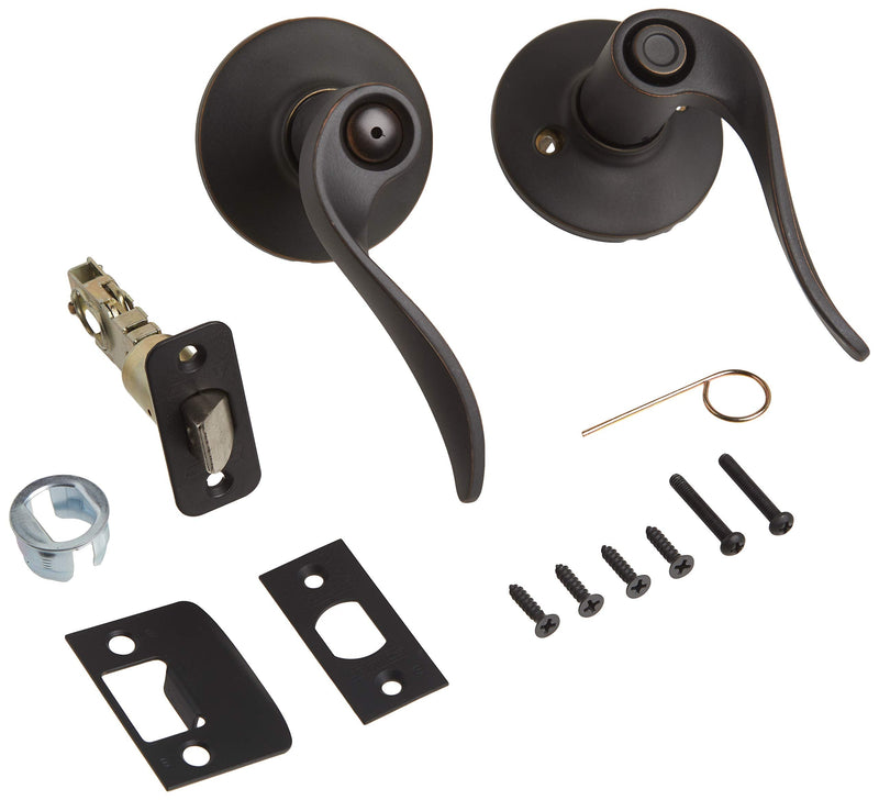 SCHLAGE F40 SAC 716 Sacramento Privacy Lock Lever, Aged Bronze