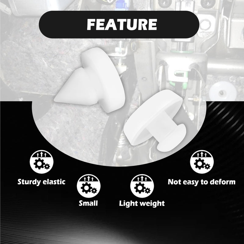 4PCS Brake Pedal Stop Pad of OEM# 46505-SA5-000,Brake Switch Stopper of Multi-Style Compatible with Acura Honda,Standard Brake Light Switch Stopper Tool Kit of Car Accessories