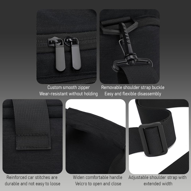Andoer Camera Case Small Camera Bag Travel Camera Shoulder Bag Water-Resistant Shock-Proof Camcorder Bag DSLR Camera Bag for Mirrorless Camera with Removable Dividers and Shoulder Strap for Women Men