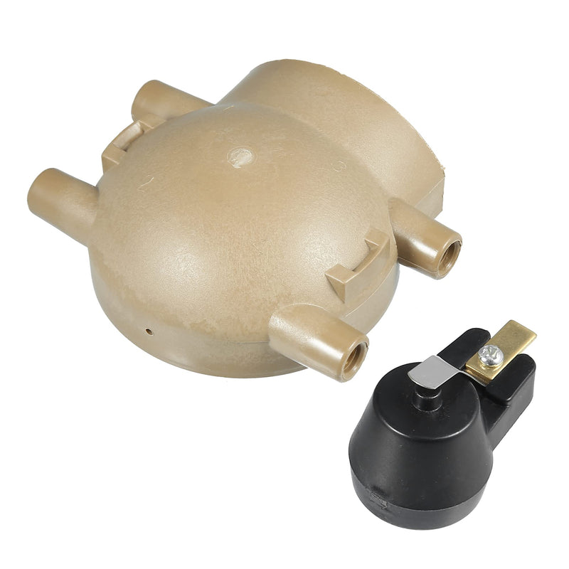 X AUTOHAUX Terminal Ignition Distributor Cap with Rotor for Ford 4 Cylinder for Tractors 2N 8N 9N with Front Mount Distributor