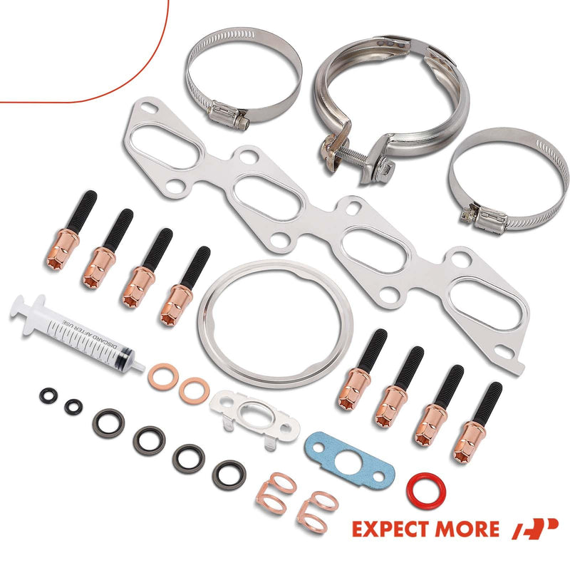 A-Premium Turbocharger Gasket Kit Compatible with Chevrolet Cruze 2011-2015, Cruze Limited 2016, Sonic 2012-2019, Trax 2013-2019 & Buick Encore 2013-2019, 1.4L