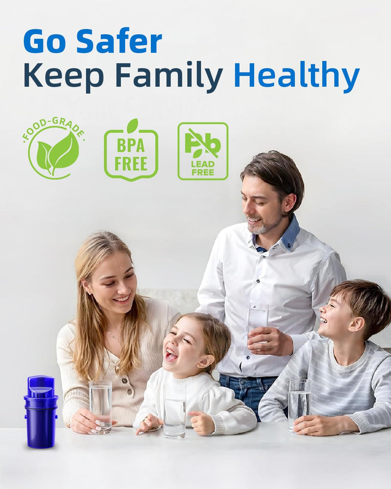 CRF950Z Water Filter Replacement for All PUR Plus Pitcher and Dispenser | Fit for PPF951K, PPF900Z, PPT700W, CR-1100C, Effectively Reducing Lead, Chromium, 4 Pack, By DESENRUIS