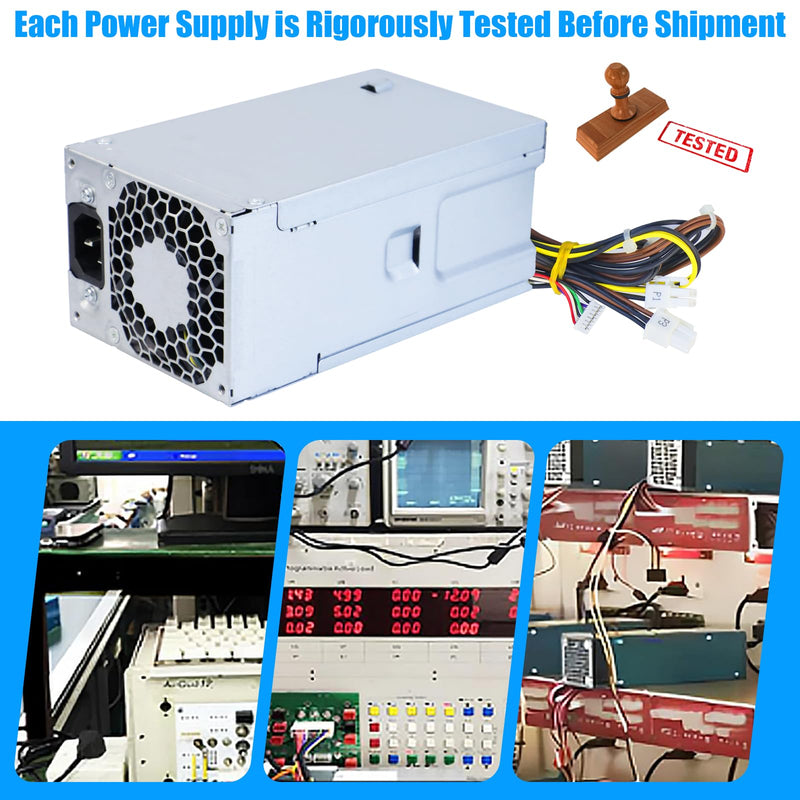 Upgraded D16-250P1A L08417-002 250W Power Supply D16-250P2A PSU Compatible with HP ProDesk 280 282 600 800 G3 480 400 G4 PCH022 L08417-004 901760-002 901761-001 901760-001 PA-2251-5 Power Supply