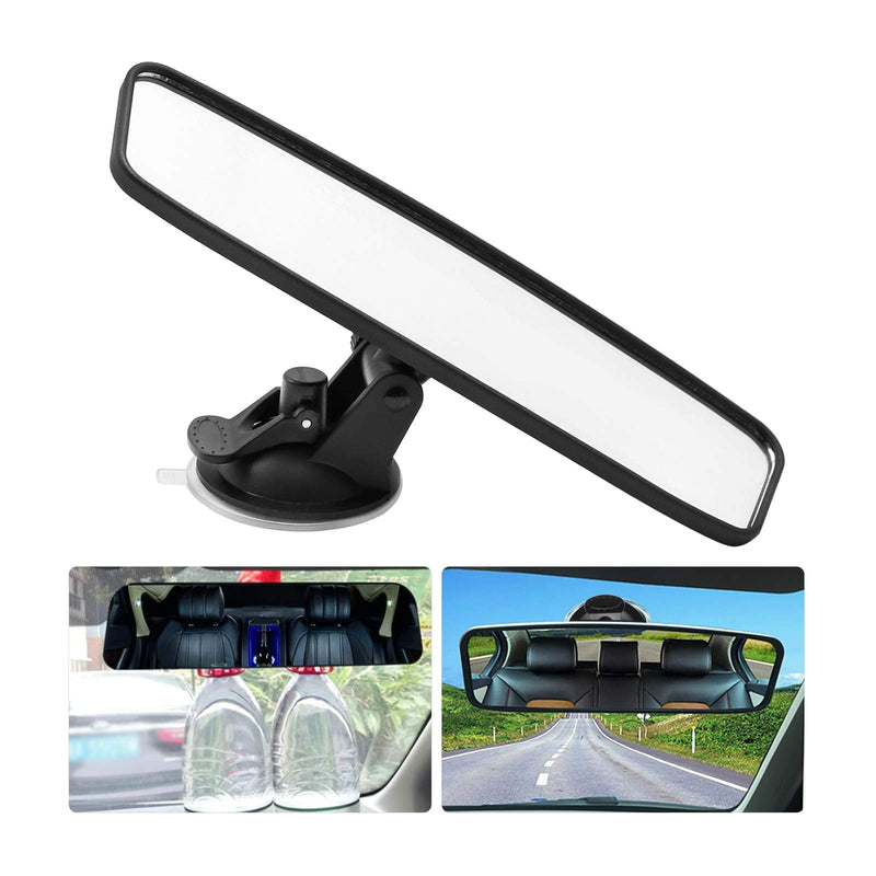 Rear View Mirror, Adjustable Car Interior Rear View Mirror Car Seat Child Safety Mirror for Universal Cars Trucks SUV-9.64 x 2.6 inch (White) White