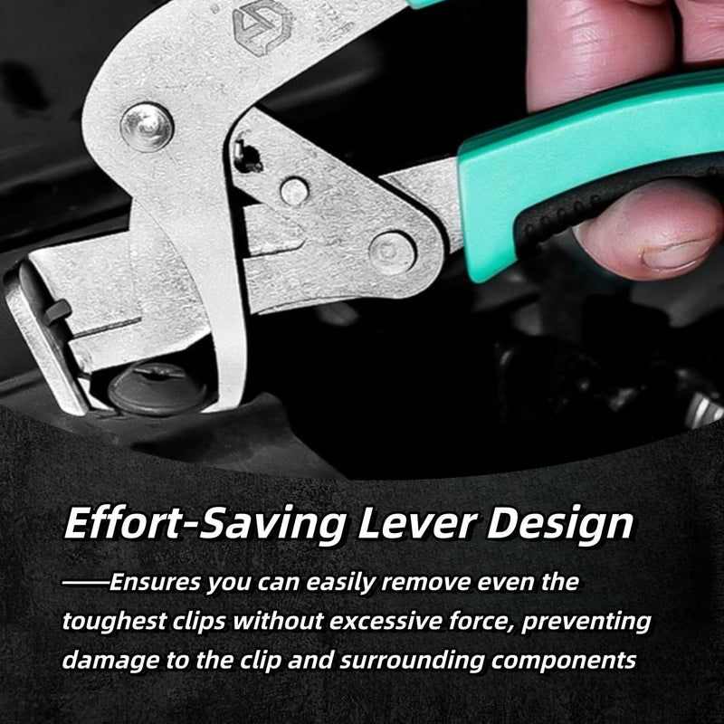 Car Clip Pliers and Disassembly Tools, Efficient Multi-Functional Automotive Snap Pliers, Clip Removal Tool, Trim Tools Removal, Easy to Without Damage Remove Fasteners Clips Buckles and Rivets (1 pc) 1 Pc
