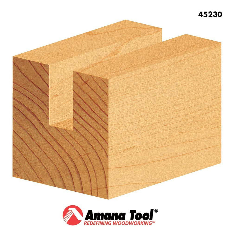 Amana Tool - 45230 Carbide Tipped Straight Plunge High Production 3/4 Dia x 3/4 x 1/4"