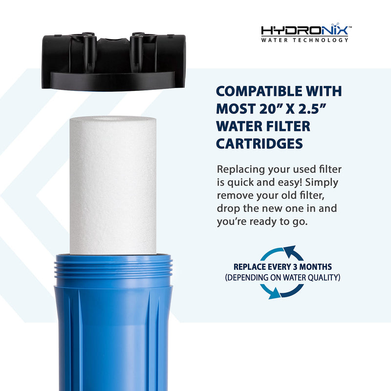 Hydronix SDC-25-2005 Whole House, RO Systems or Commercial Use Sediment Water Filter Cartridge 2.5" x 20" - 5 micron (PACK OF 4)