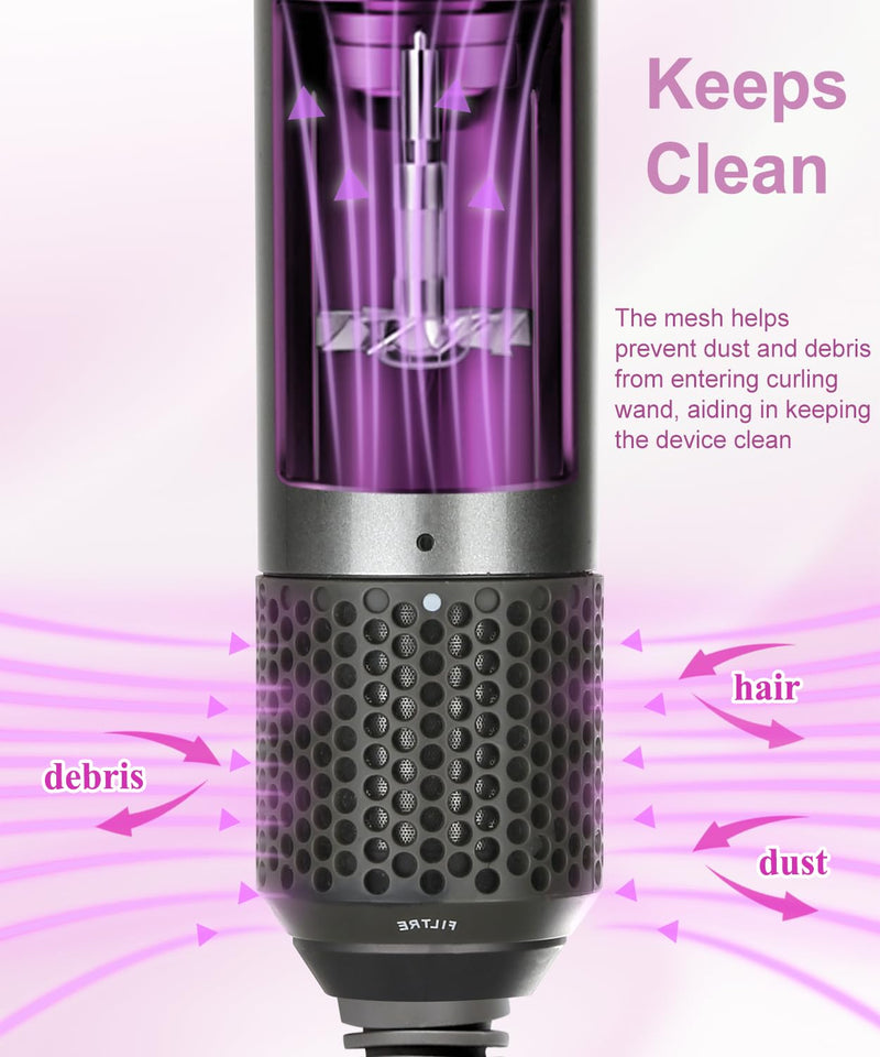 Outer Filter Cage Cover Replacement and Filter Cleaning Brush and Inner Filter Replacement Cover Compatible with Dyson Airwrap HS01 HS02 HS05 HS08