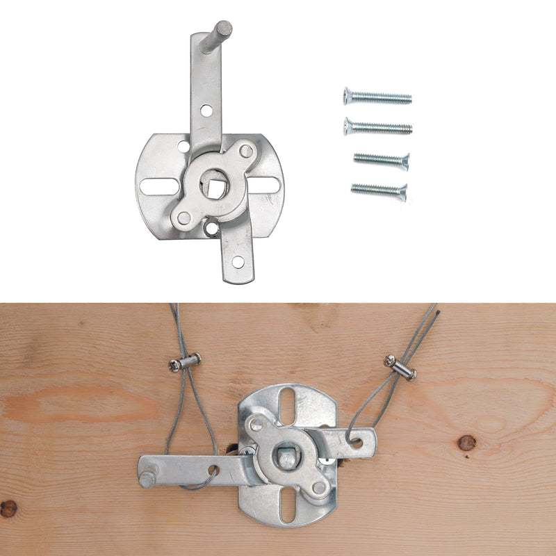Garage Door Lock Kit with Spring Latch （Including All Hardware） Garage Door Lock Set Fits 1-3/8" Through 2" Thick Doors(Random Keyed) for Single/Double max Width to 18ft