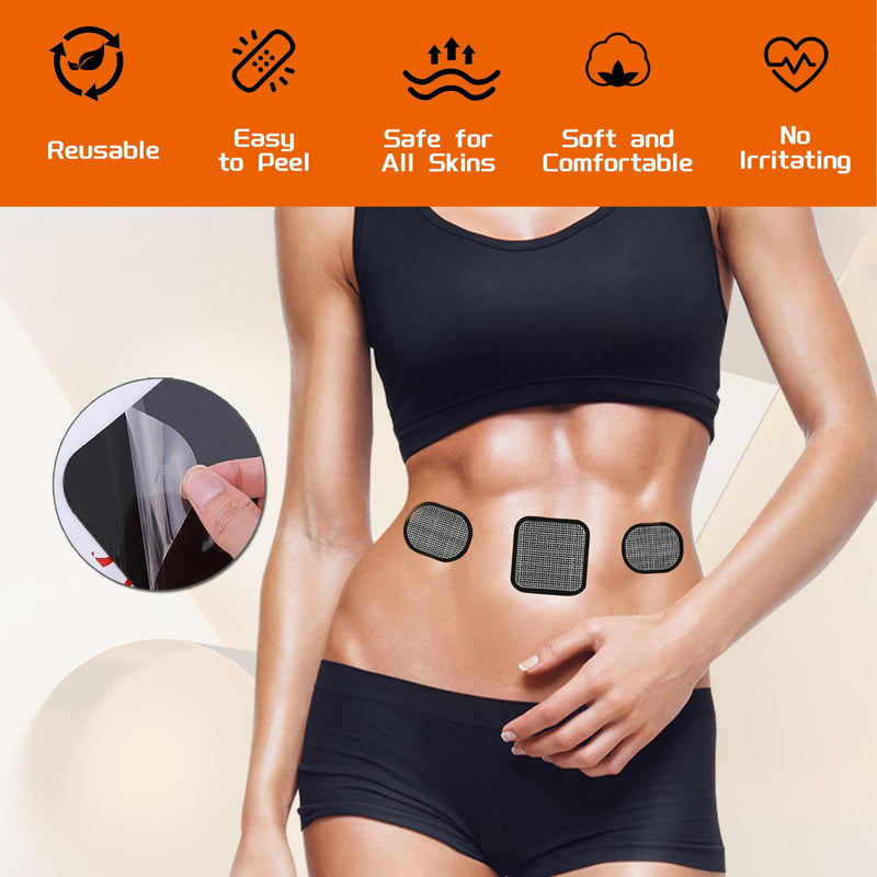 Replacement Gel Pads for All Abdominal Belts, 6 Sets (18 Gel Pads)