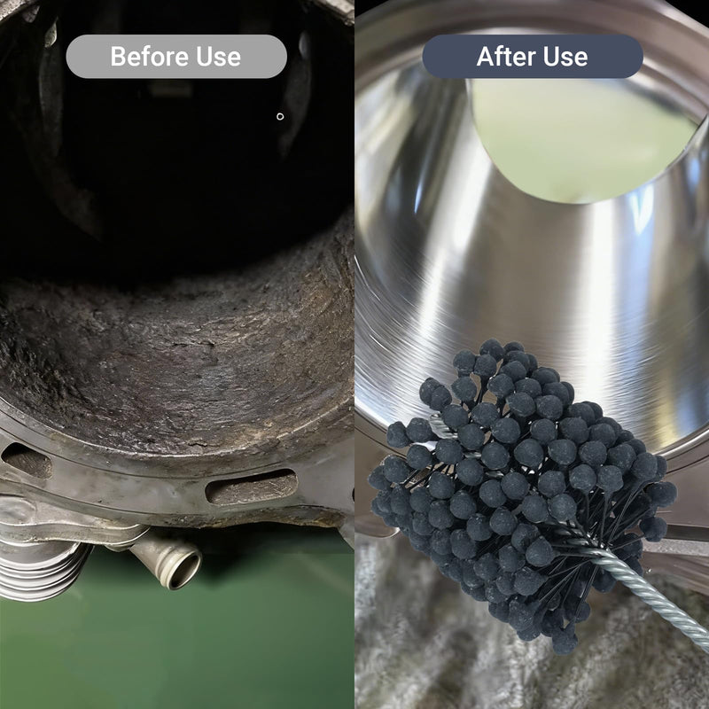 Cylinder Hone, 240 Grit Silicon Carbide, 4 1/8" (105mm) Diameter Ball Hone for Hole Diameters 3 3/4" - 4 1/8", Cylinder Engine Sanding Brush for Mild Steel, Stainless Steel, and Cast Iron 240.0 4-1/8"