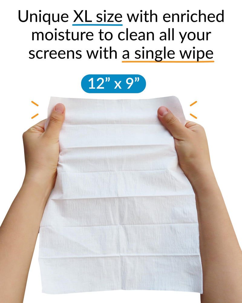 iCloth for Electronics | Monitor Cleaner and TV Screen Cleaner Wipes: Individually Sealed specially formulated alcohol wipes Easily Lifts Oil, Grease, Fingerprints, Makeup - Use as TV Screen Cleaner
