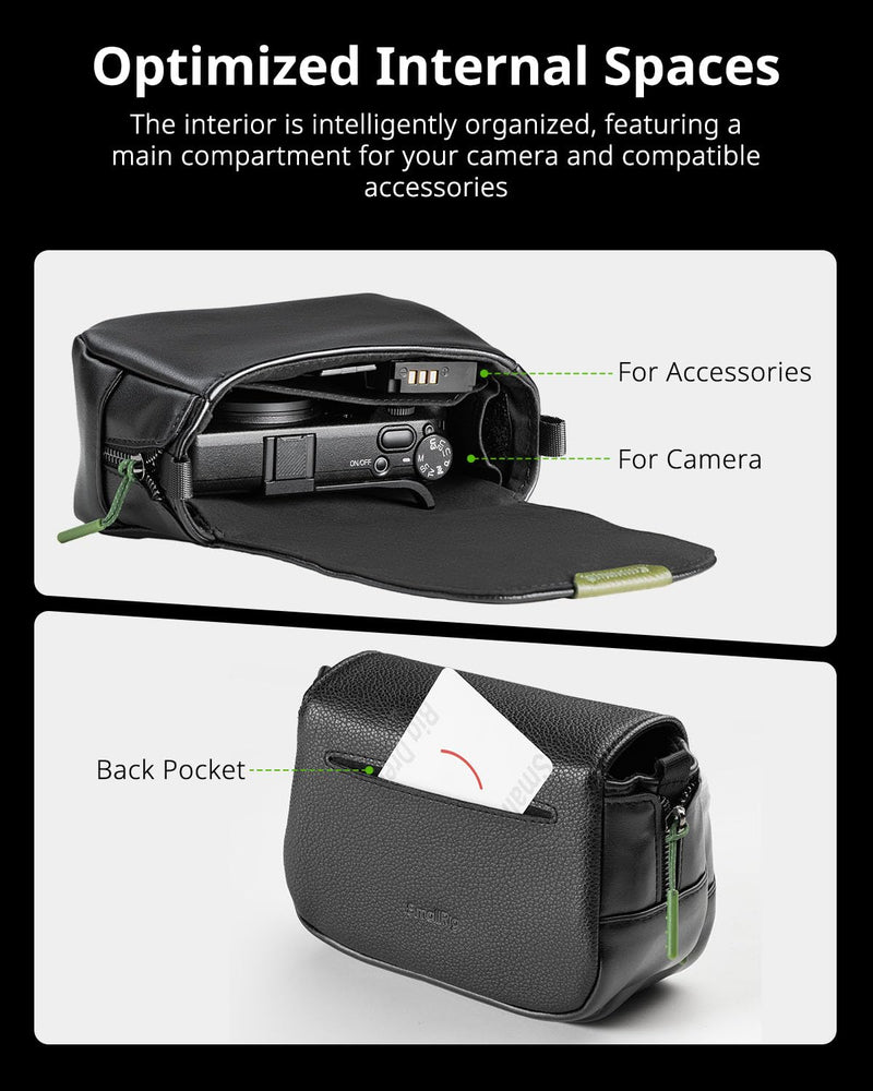 SMALLRIG Digital Camera Case with Shoulder Stap, Crossbody Protective Case | for Ricoh GRIII /GRIIIX /GRIII HDF/GRIIIX HDF/GRIV, for Sony ZV-1F/ ZV-1, for DJI Action 4/5/6, for Insta360 Ace Pro/Ace Pro2