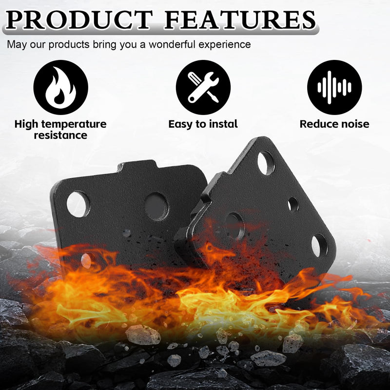 400EX Rear Brake Pads for Honda TRX400X 300EX for Yamaha Raptor 350 660R Banshee Warrior Wolverine 350 Blaster for Kawasaki klx140 kx85 kx100 kx80 kx112 Heavy Duty