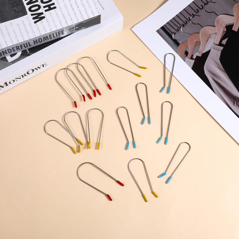 24Pcs Hot Roller Clips, Portable Hot Curler Clips Replacement Securing Pins Hair Clip for Rollers (Large, Medium, Small)