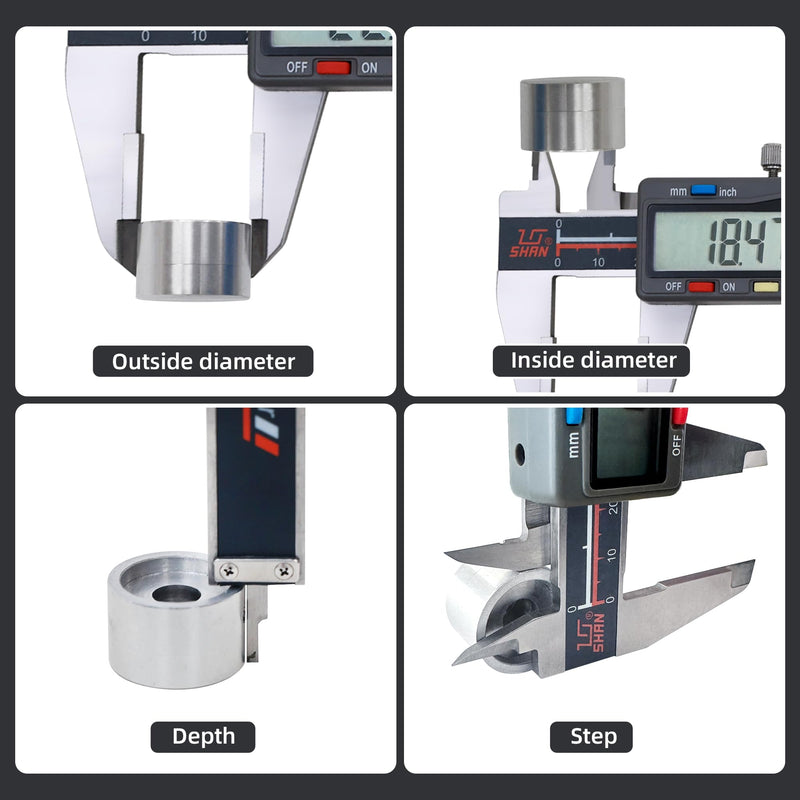 Digital Caliper, 0-6 Inch/150mm Stainless Steel Vernier Caliper Digital Micrometer with Large Screen, Easy Switch from Inch Metric Fraction, Equipped with A Data Output Port 131-320N