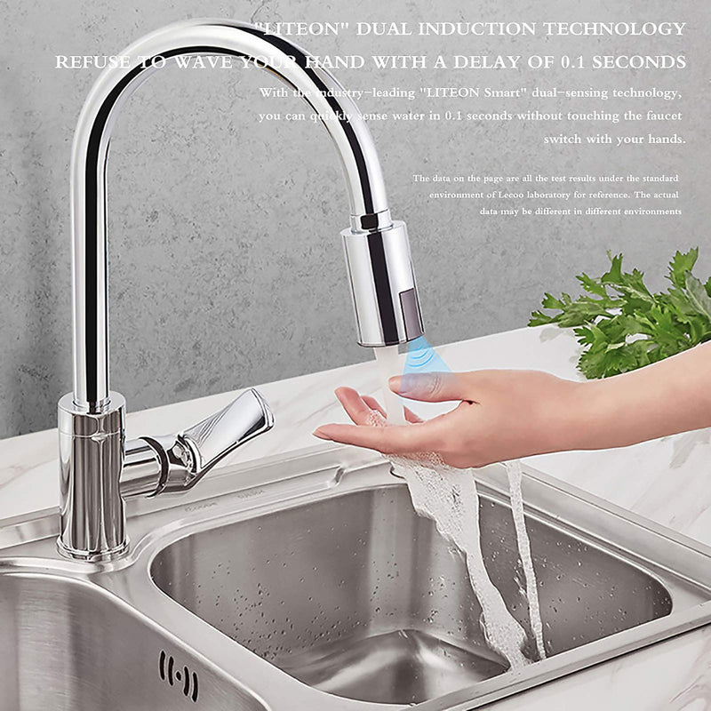 Touchless Faucet Adapter, Touchless Bathroom Faucet with Automatic Sensor, M22 M24 Tap Nozzle
