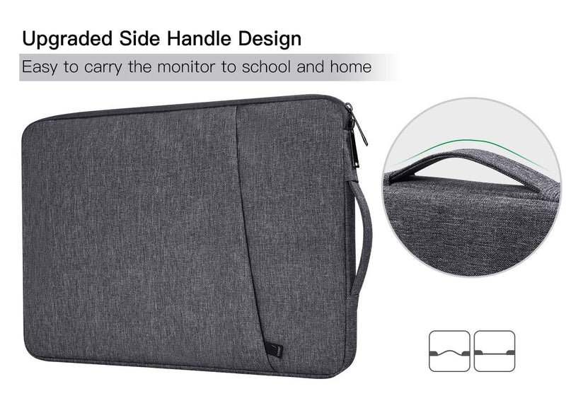 Portable Monitor Case for 18-18.5 Inch Most Large Portable Monitor UPERFECT InnoView VisonOwl Arzopa Protective Laptop Sleeve Storage Bag, Space Grey(17.5x11.8 Inch) 18.5 Inch