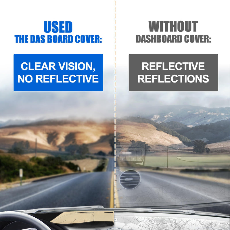 X AUTOHAUX Car Dashboard Cover for Hyundai Sonata 2011 2012 2013 2014 Nonslip Dash Carpet Dash Guard Black