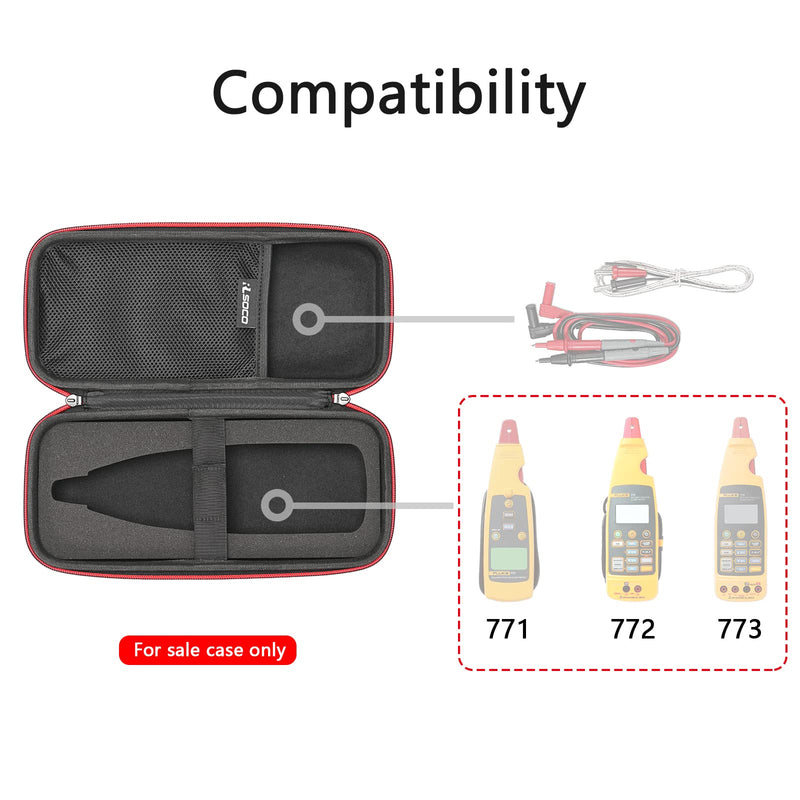 RLSOCO Carrying Case for Fluke 771/772/773 Advanced Milliamp Process Clamp Meter (Case Only)