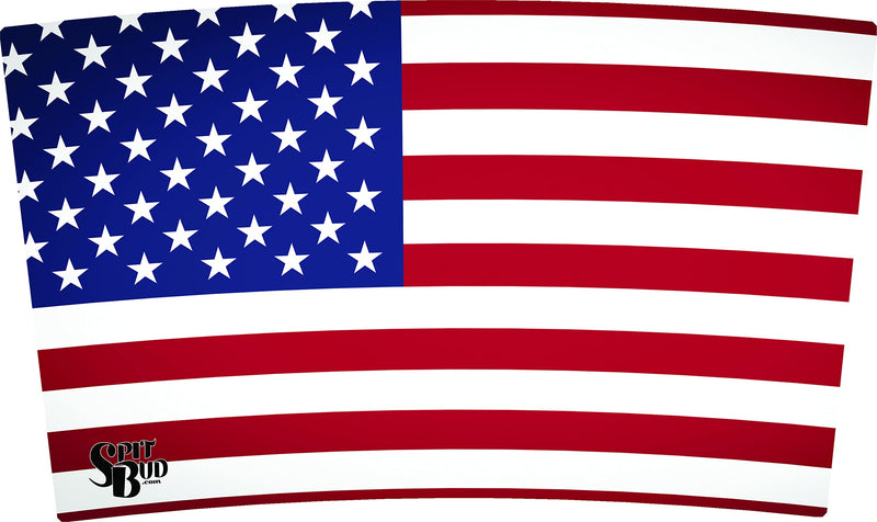Spit Bud Spittoon with Can Opener, US Flag American Flag