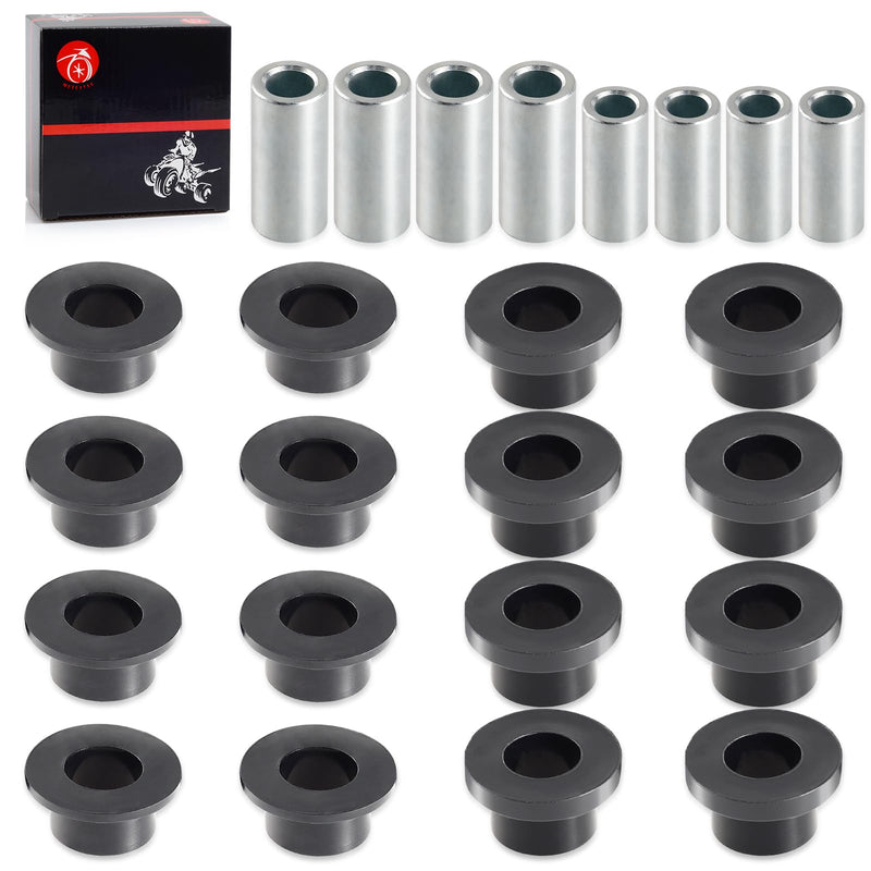 Front & Rear Shock Absorber Bushings Sleeve Kit 16Pcs For Polaris Ranger 500 570 700 800 900 1000 Diesel PRO XD