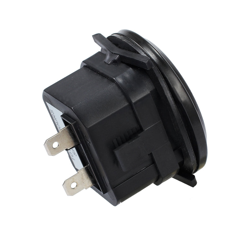 AMTOVL Quartz Hour Meter Round DC 12v 24v 36v 48V 60V 72V Hour Meter Gauge for ATV Boats Marine Motorcycles Snowmobile Lawn Tractors Tracking Engine Hours