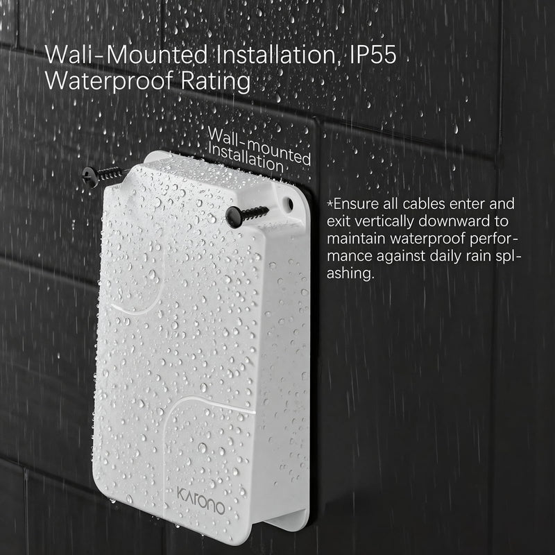 Outdoor Waterproof PoE Extender 5 Port, 1 PoE in 4 PoE Out 90W Gigabit Ethernet Repeater, IEEE802.3af/ at/bt, 10/100/1000Mbps, Wall Mount POE Amplifier/Booster, Plug and Play