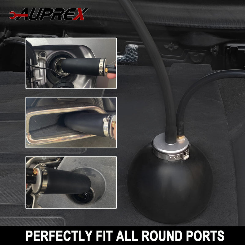 Universal Easy Intake Adapter, Automotive Smoke Machine Bladder, Pipes Fuel Leakage Detector, Smoke Leak Diagnostic Tester for 12V Vehicles