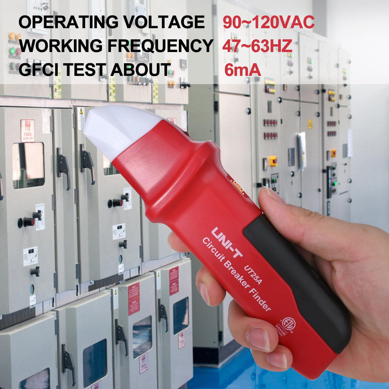 UNI-T UT25A Circuit Breaker Finder line Detector American Specification Socket Tester W/Analogue Receiver&LED Indicator Leakage Circuit Breaker