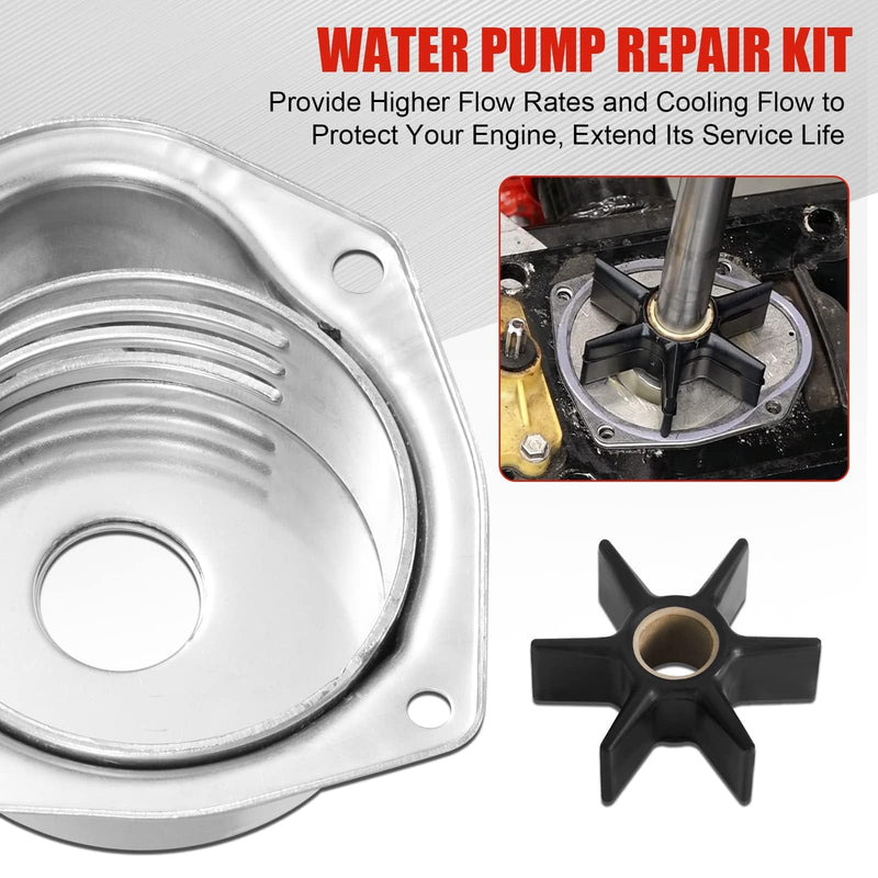 Water Pump Repair Kit Compatible with 1991-2021 Mercury MerCruiser Alpha 1 Gen 2 Drives, Water Pump Impeller Repair Replace 817275A4 817275Q05 18-3147 47-43026-1, 47-43026-2