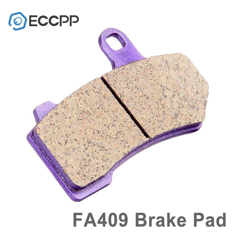 ECCPP Brake Pads for FLHTCU Ultra Classic Electra Glide 2008-2022, FLHR Road King FLHX Street Glide 2008-2022, Front and Rear Braking Pads Kits Set Carbon Fiber Material