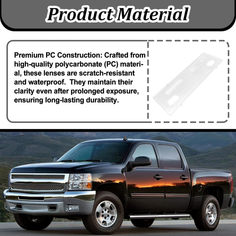 Interior Map Dome Light Cover, Overhead Console Reading lamp Replaces #15911049, Compatible with 2007-2013 Chevy Avalanche Silverado Suburban Tahoe GC Sierra Yukon Cadillac Escalade