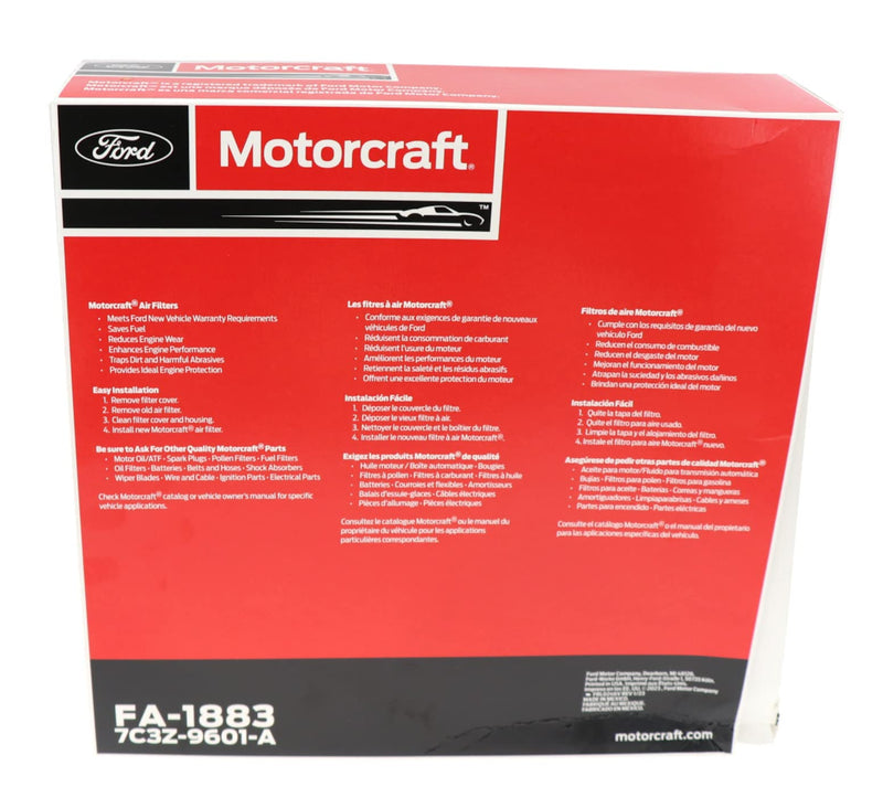 Motorcraft FA1883 Air Filter 1 Pack