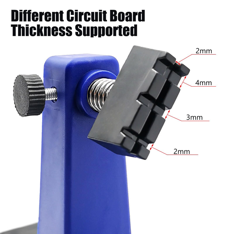 Adjustable Soldering Clamp, PCB Holder Frame and Clamping Kit for Circuit Board Soldering Motherboard Soldering Repair Tool 360 Degree Rotation