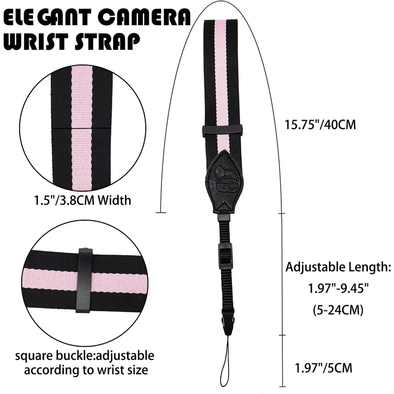 Camera Wrist Strap - Quick Release Camera Hand Strap for Photographers, Adjustable Wrist Straps for Canon,Nikon, DSLR Black Camera Wrist Strap