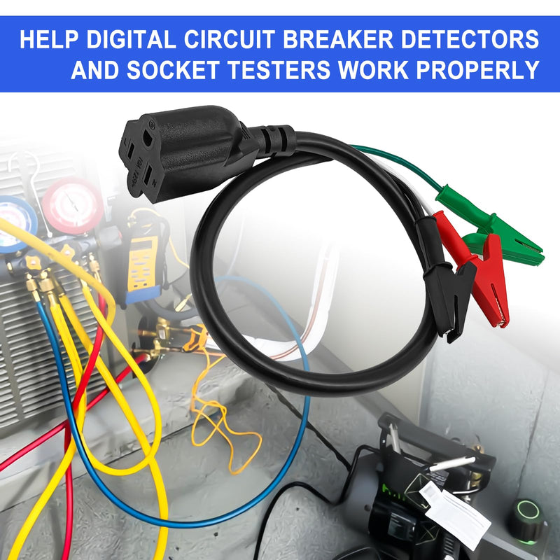 1Pcs HVAC Tools Kit Accessory for Circuit Breaker Finder Vacuum Pump Heavy Adaptor Cord AC Guages Clearance and Equipment Compatible with Yellow Jacket 69411 69522 RT250 RT310 ET300 ET310