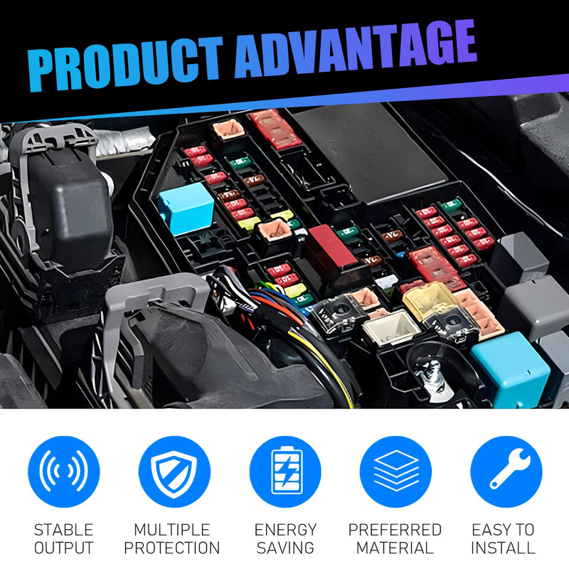 Pack-4 Car 5 Pin Relay, 12V 40A Conversion Starting DC Heavy Motor Replacement, PA66 Waterproof Flame Retardant Shell + Pure Copper Coil, Universal for Cars Trucks (Black)