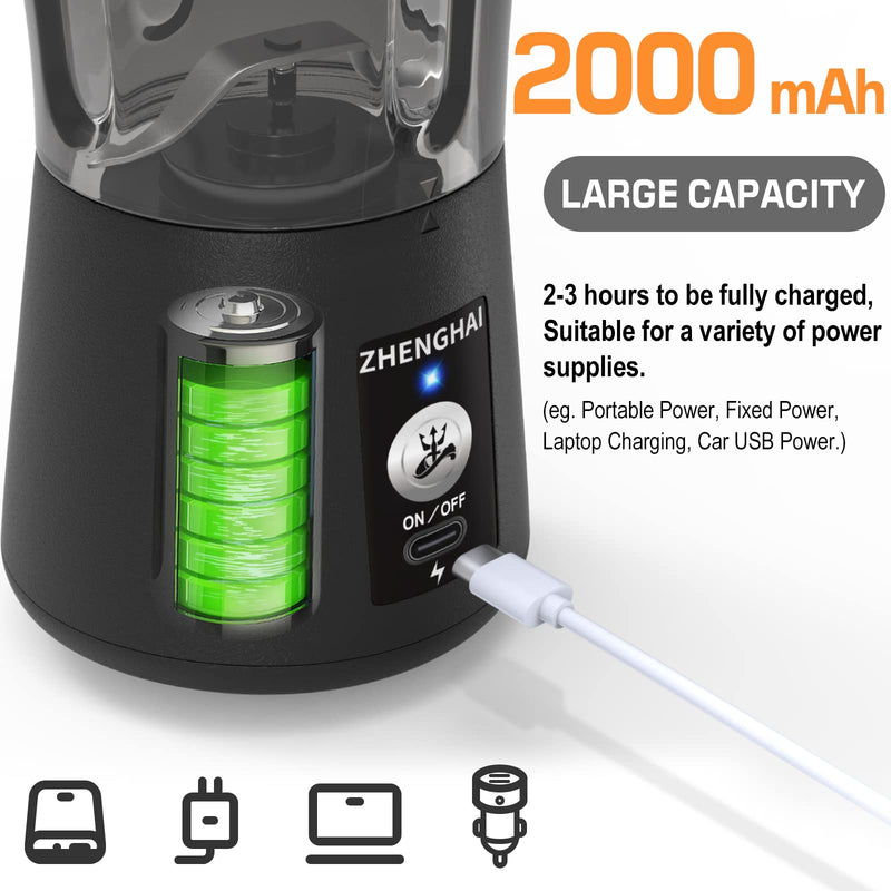 Electric Herb Grinder 150W Spice Grinder USB-C Rechargeable, Compact Size, Easy On/Off. Fast Grinding Dry Spices Herbs, with Pulse Mode and Cleaning Brush (Black) 30g Black