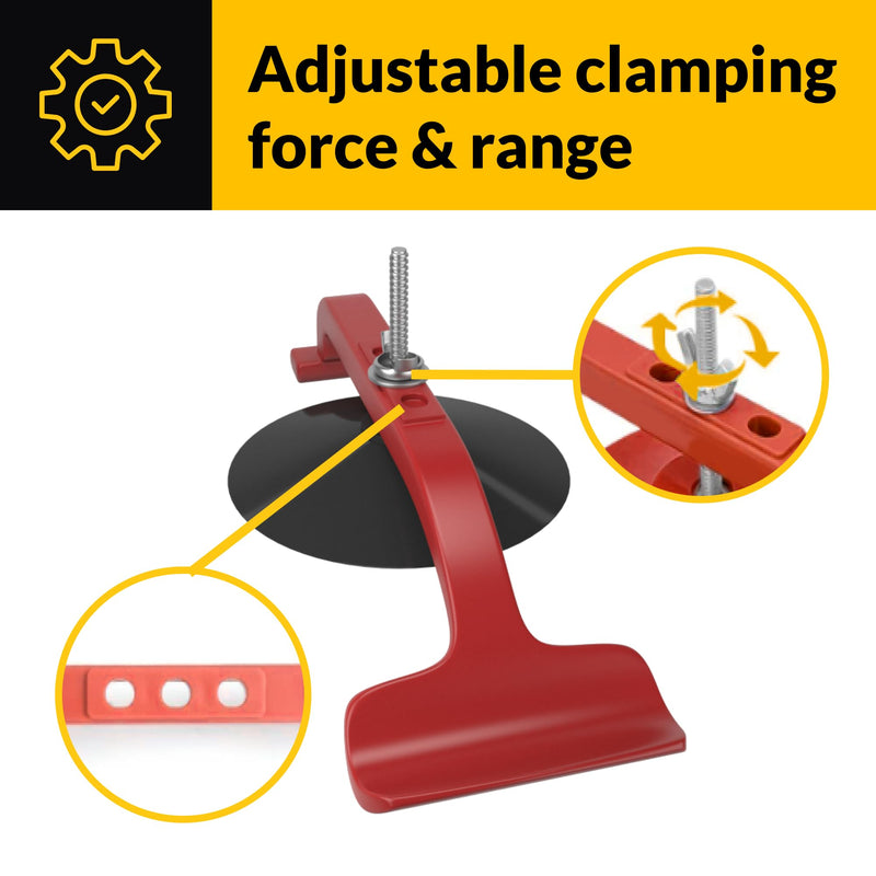 Brixwell SNC6 Suction Cup Clamp Set 6 Pack Glass Clamp for Convertible Top Body and Windshield Repair Suck-N-Clamp