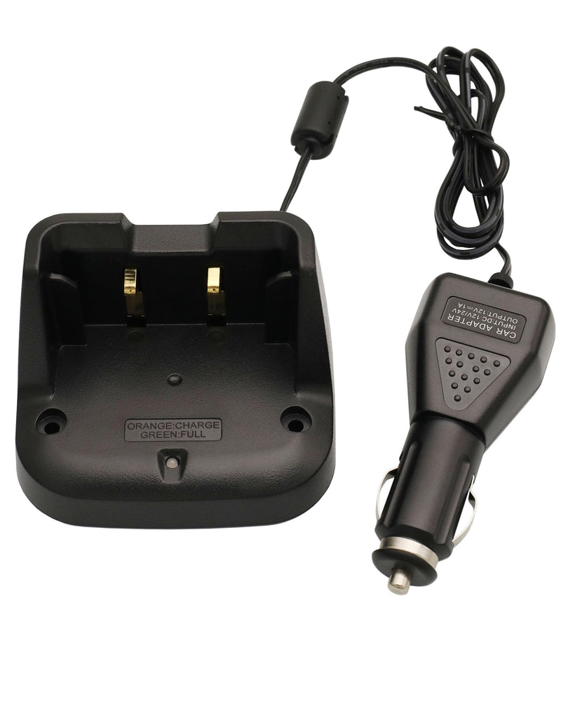 SBH-28 Charger DC 12V/24V Car Charger Compatible for Yaesu FT-70DR FT-70D FT-70 SBH28 Radio Yaesu SBR-24li Walkkie Talkies Battery Charger