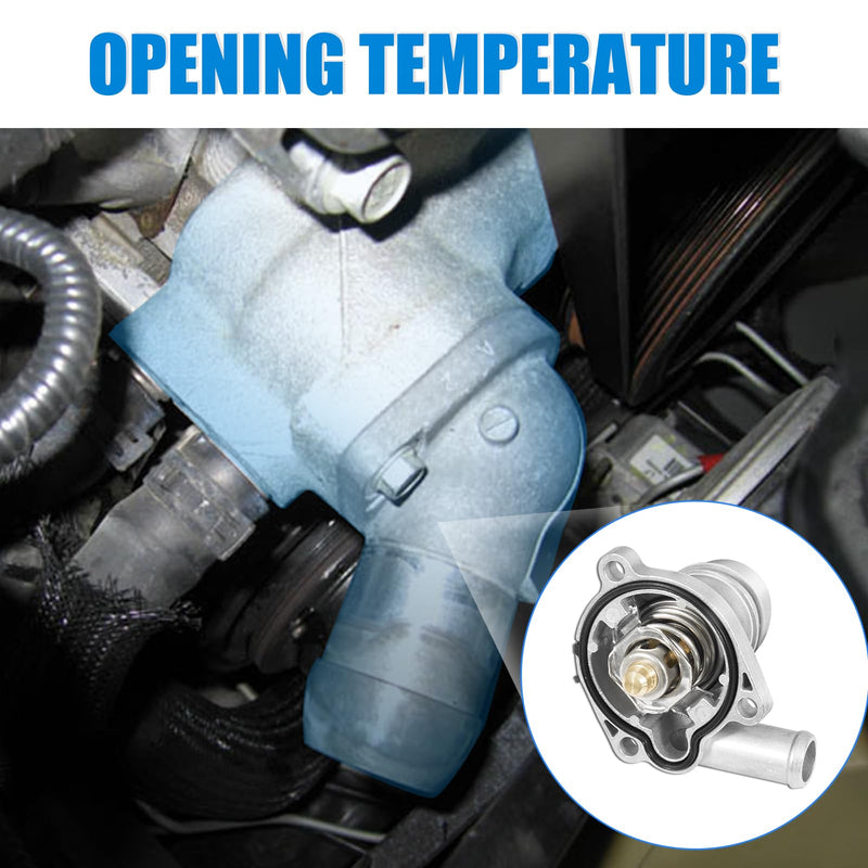 902-808 Upgrade Aluminum Coolant Thermostat Housing Assembly compatible with Chevy Trax Sonic 13-20, Cruze 11-16, Buick Encore 13-20 - L4 1.4L - Replace 55579010 25200455 5556533